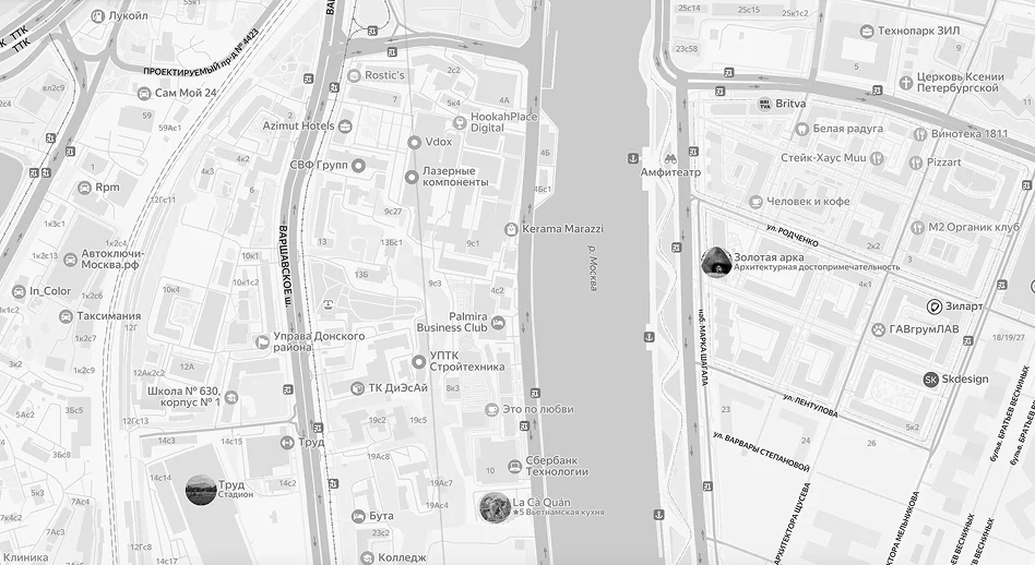 Карта расположения офиса в Москве